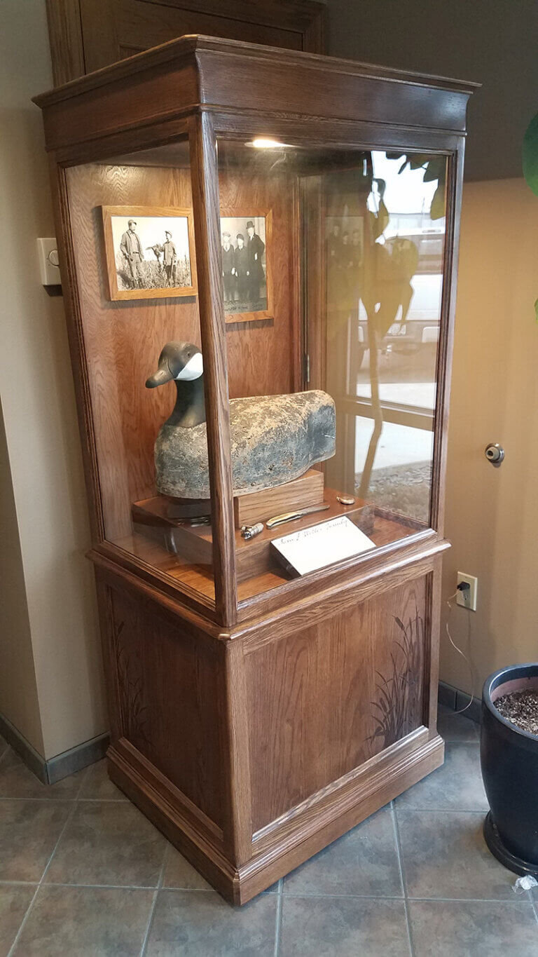Wood and glass display case