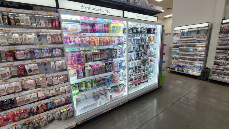 Glass Case Surround in retail store
