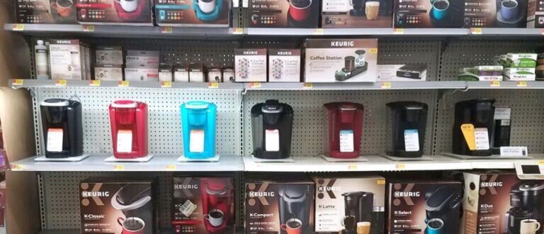 Lighted shelf displaying merchandise