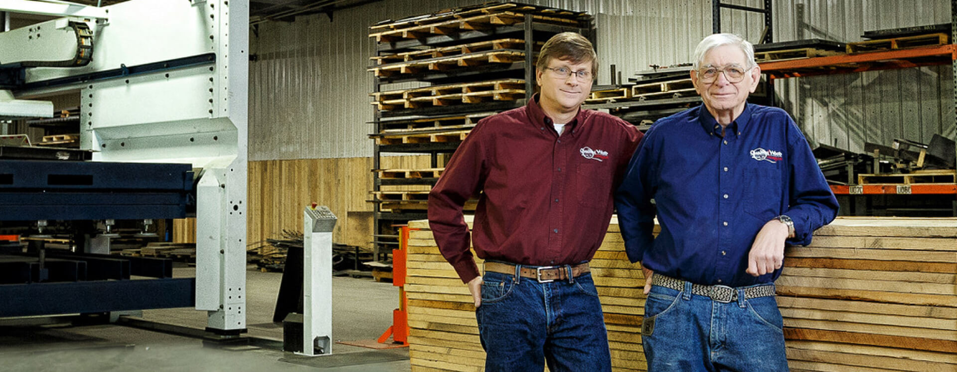 Mike and Vic Mike and Vic in workshop