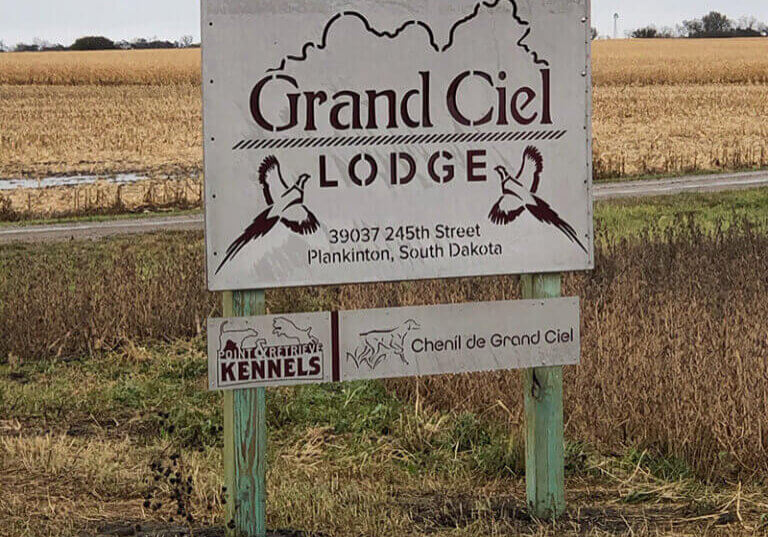 Grand Ciel Sign Grand Ciel Lodge exterior signage